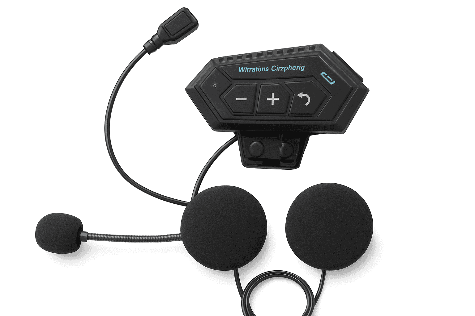 BT12 Motorcycle Bluetooth Helmet Headset for Clear Ride Audio-X3 Soft MIC