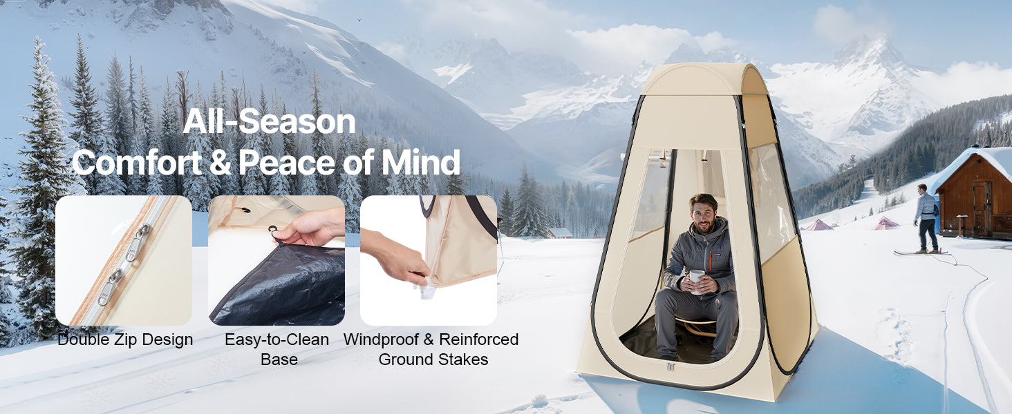 Tente de sport transparente pop-up étanche avec sol et couverture