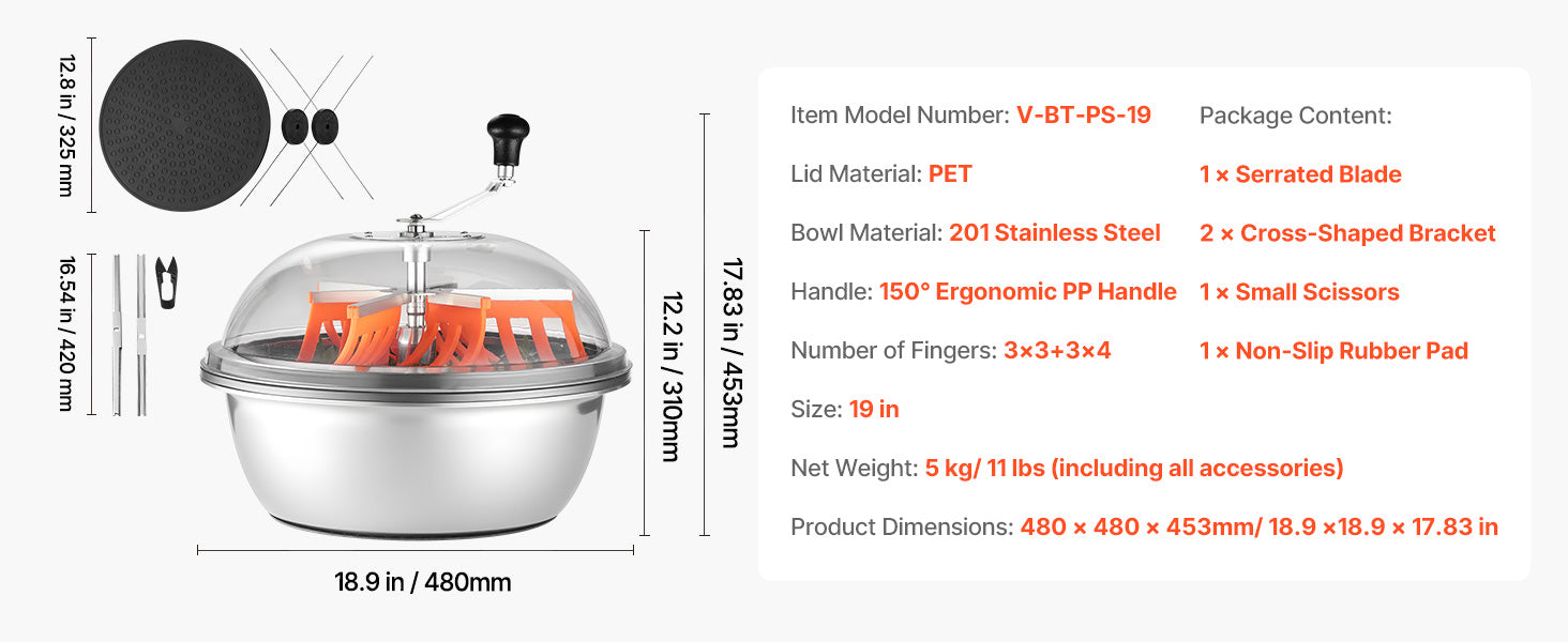 Manual Bud Trimmer with Stainless Steel Blades
