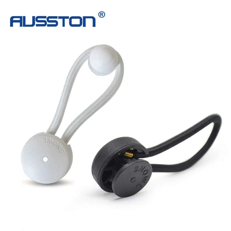 Bungee Loop With Knob Tie Down Kit for Boat RV and Trailer Covers-2Pcs - White
