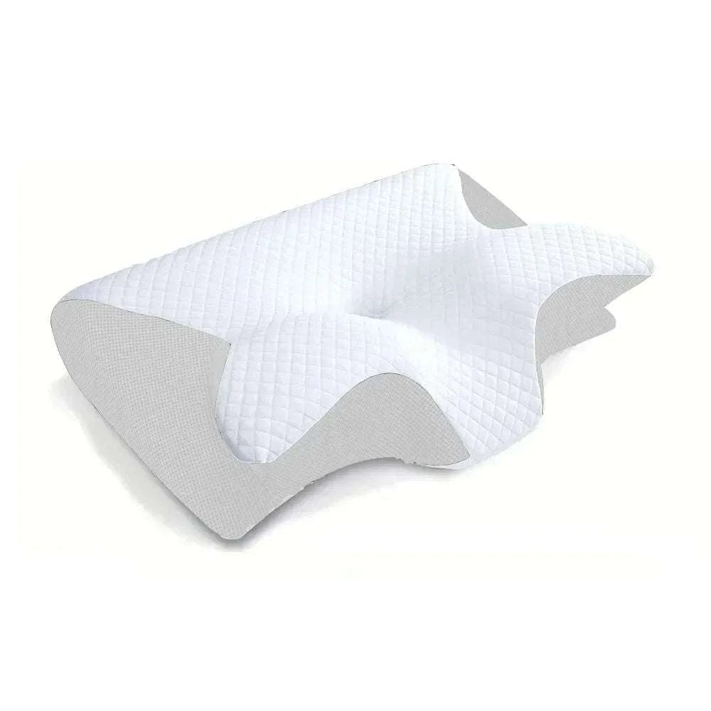 Butterfly Memory Foam Neck Pillow for Pain‑Relief Comfort-black / As show