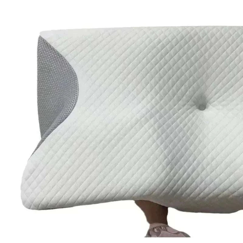 Butterfly Memory Foam Neck Pillow for Pain‑Relief Comfort-black / As show