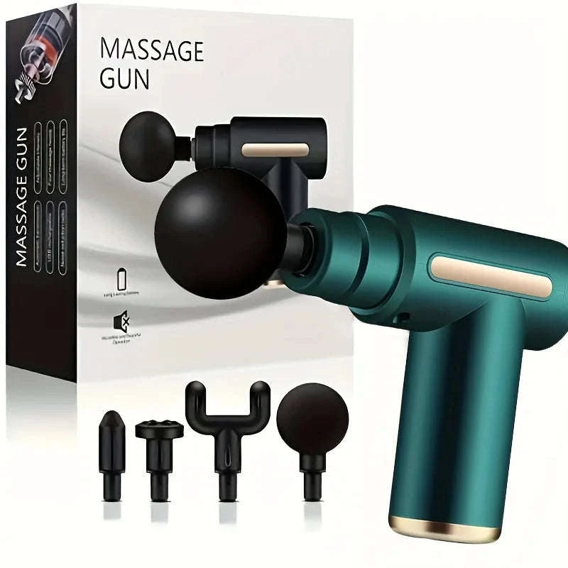 Button Fascia Gun Deep Tissue Massage Mini Device-Grey