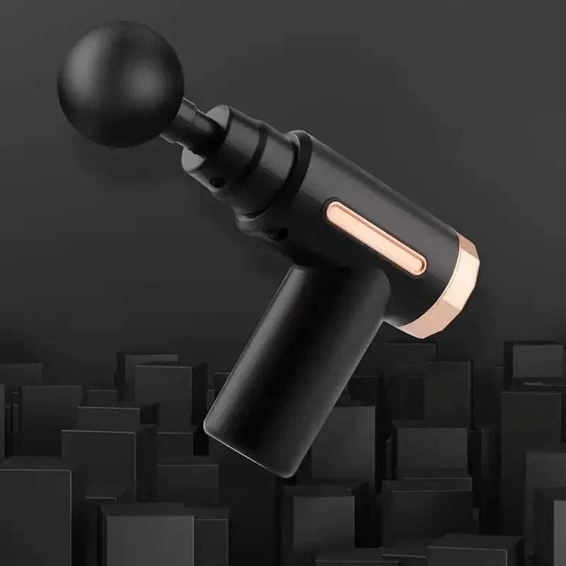 Button Fascia Gun Deep Tissue Massage Mini Device-Grey