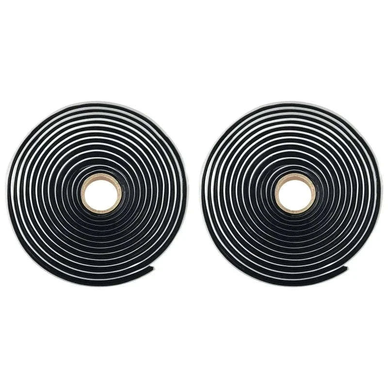 Butyl Rubber Sealant Tape 4m Waterproof Black Adhesive Coil-2PCS