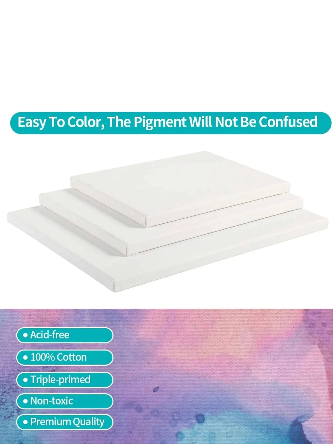 Bview Art 8x10 Cotton Stretched Canvas Board-Default Title