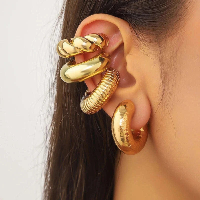 C‑Shaped Acrylic Ear Clips Set-04