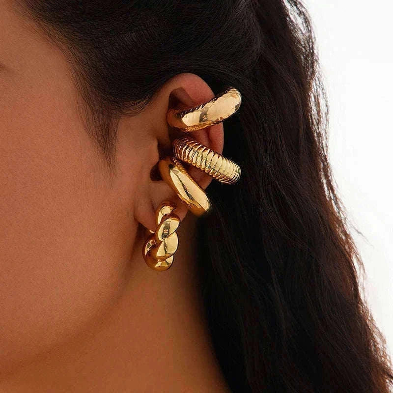 C-Shaped Acrylic Ear Clips Set for Pierced-Ear Style-04