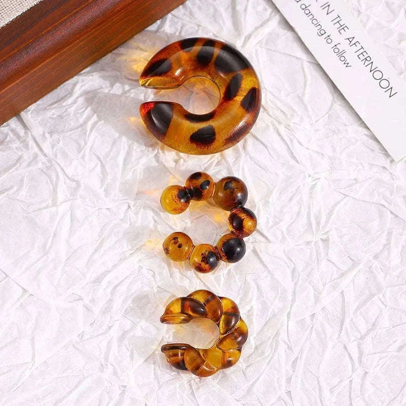 C-Shaped Acrylic Ear Clips Set for Pierced-Ear Style-04