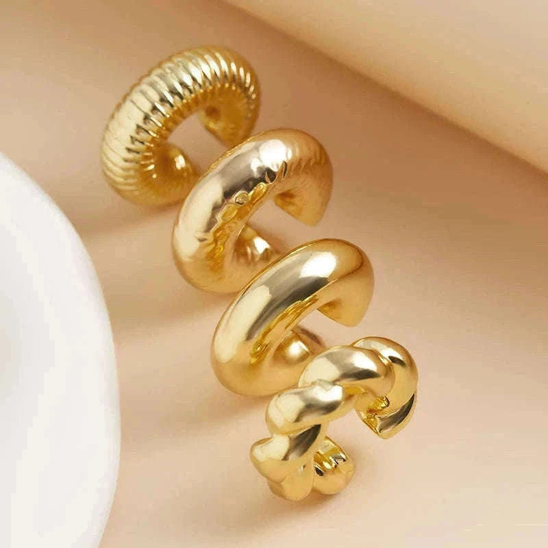 C-Shaped Acrylic Ear Clips Set for Pierced-Ear Style-04