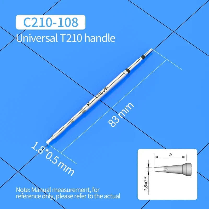 C210 Soldering Tips for T210 Handle – Precision Nozzle Set-C210-108