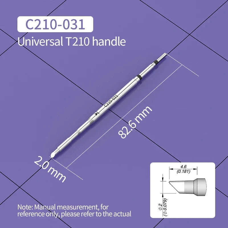 C210 Soldering Tips for T210 Handle – Precision Nozzle Set-C210-108