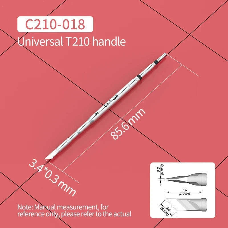 C210 Soldering Tips for T210 Handle – Precision Nozzle Set-C210-108