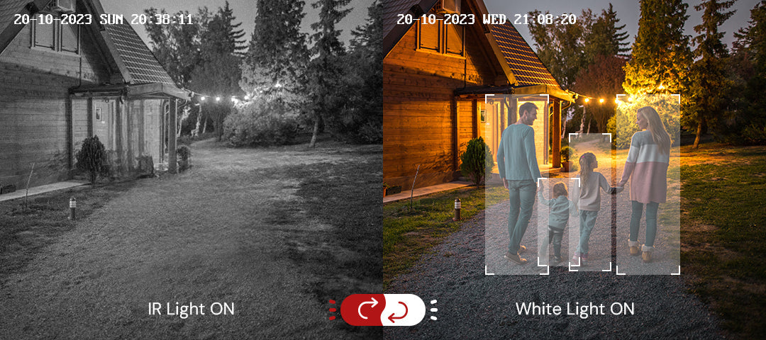 8MP Outdoor PoE Security Camera with Dual Light Night Vision