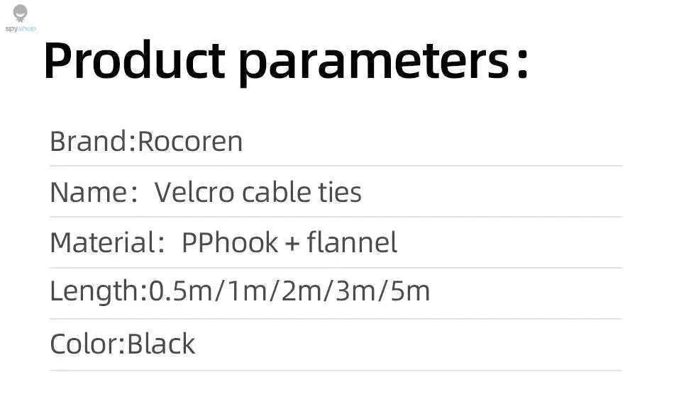 Cable Organizer Wire Winder for Neat Home, Office, and Travel Cords-5M Black