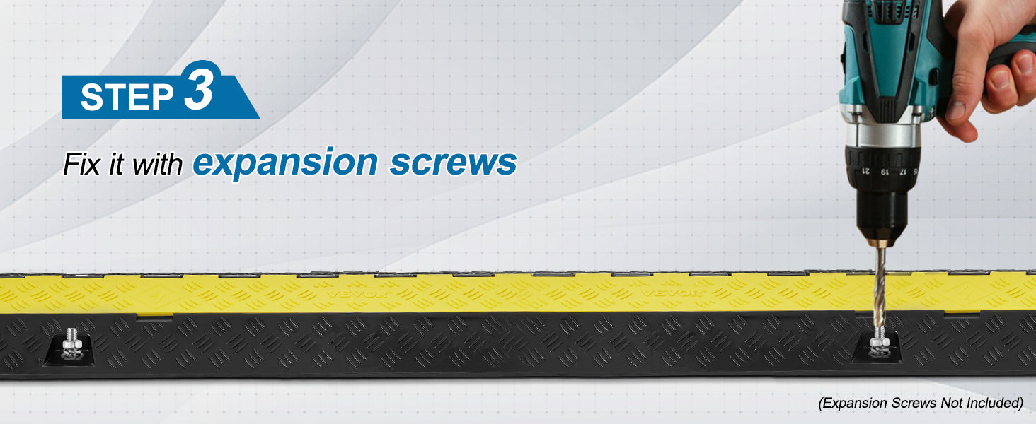 Cable Protector Ramp 2 Channel Heavy Duty Wire Cord Cover