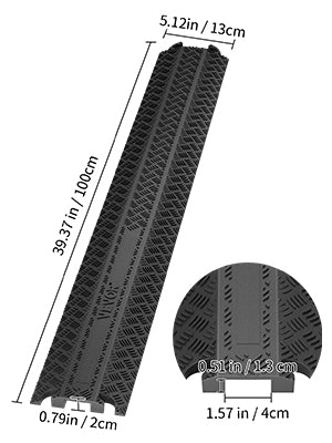 Heavy-Duty Drop-Over Cable Protector Ramp