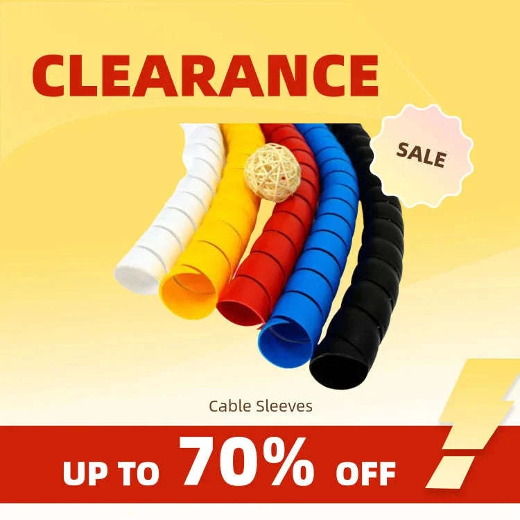 Cable Wire Protector Spiral Wrap Flexible Sleeve 2 m-WHITE / 10mm