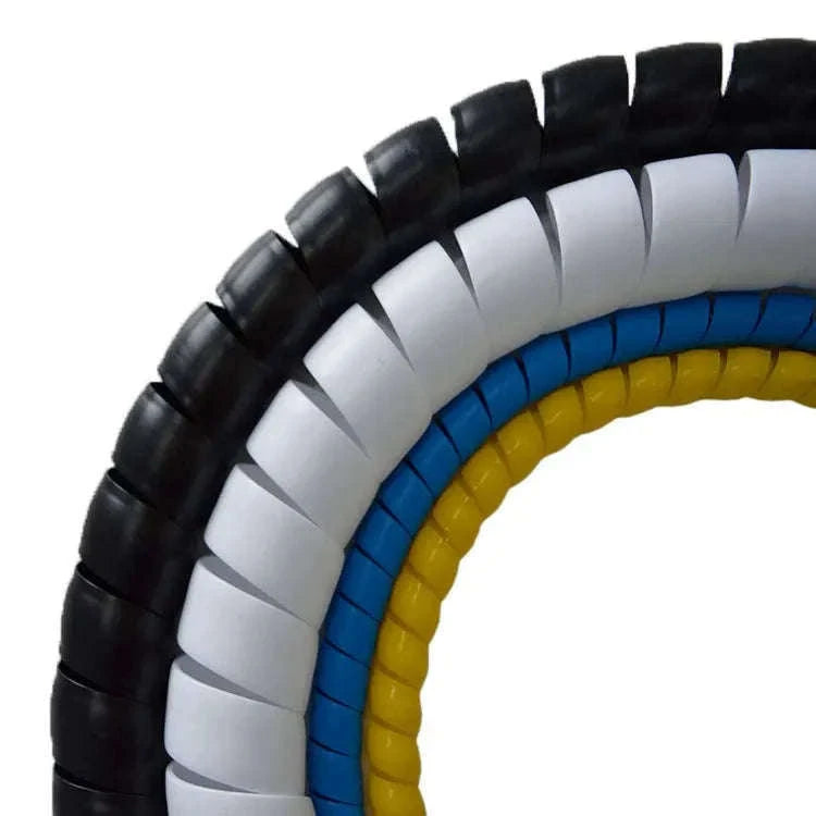 Cable Wire Protector Spiral Wrap Flexible Sleeve 2 m-WHITE / 10mm