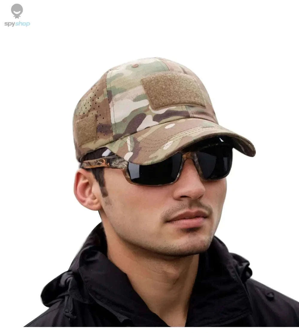 Camouflage Baseball Cap for Sun Protection and All-Day Comfort-Brown / Adjustable