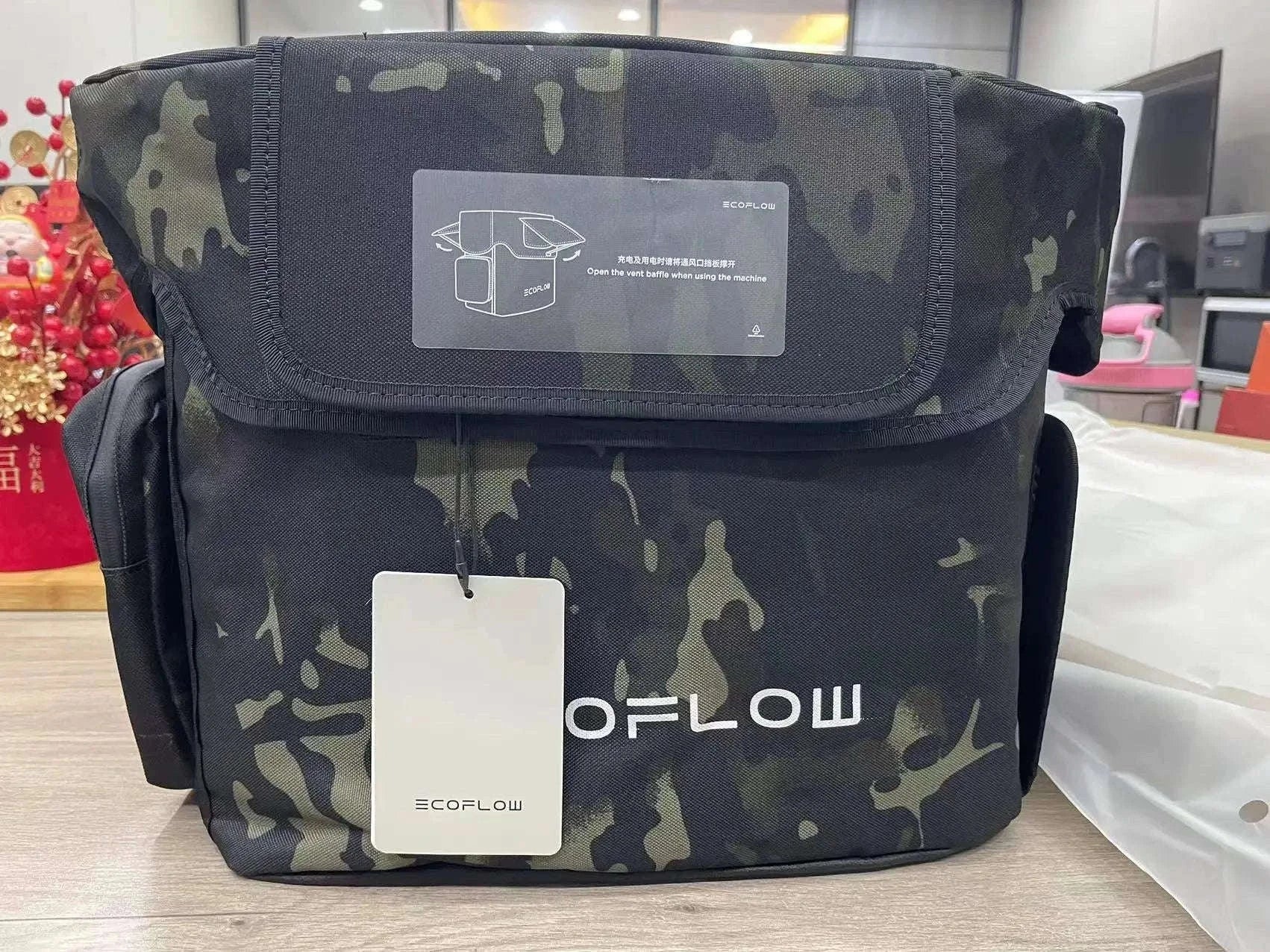 Camouflage Waterproof Storage Bag for Portable Power Supply-Default Title