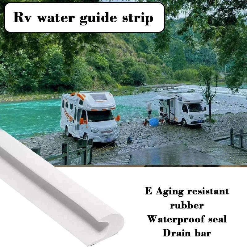 Camper Van Gutter Rain Guard Drip Stop Water Guide Strip-3m