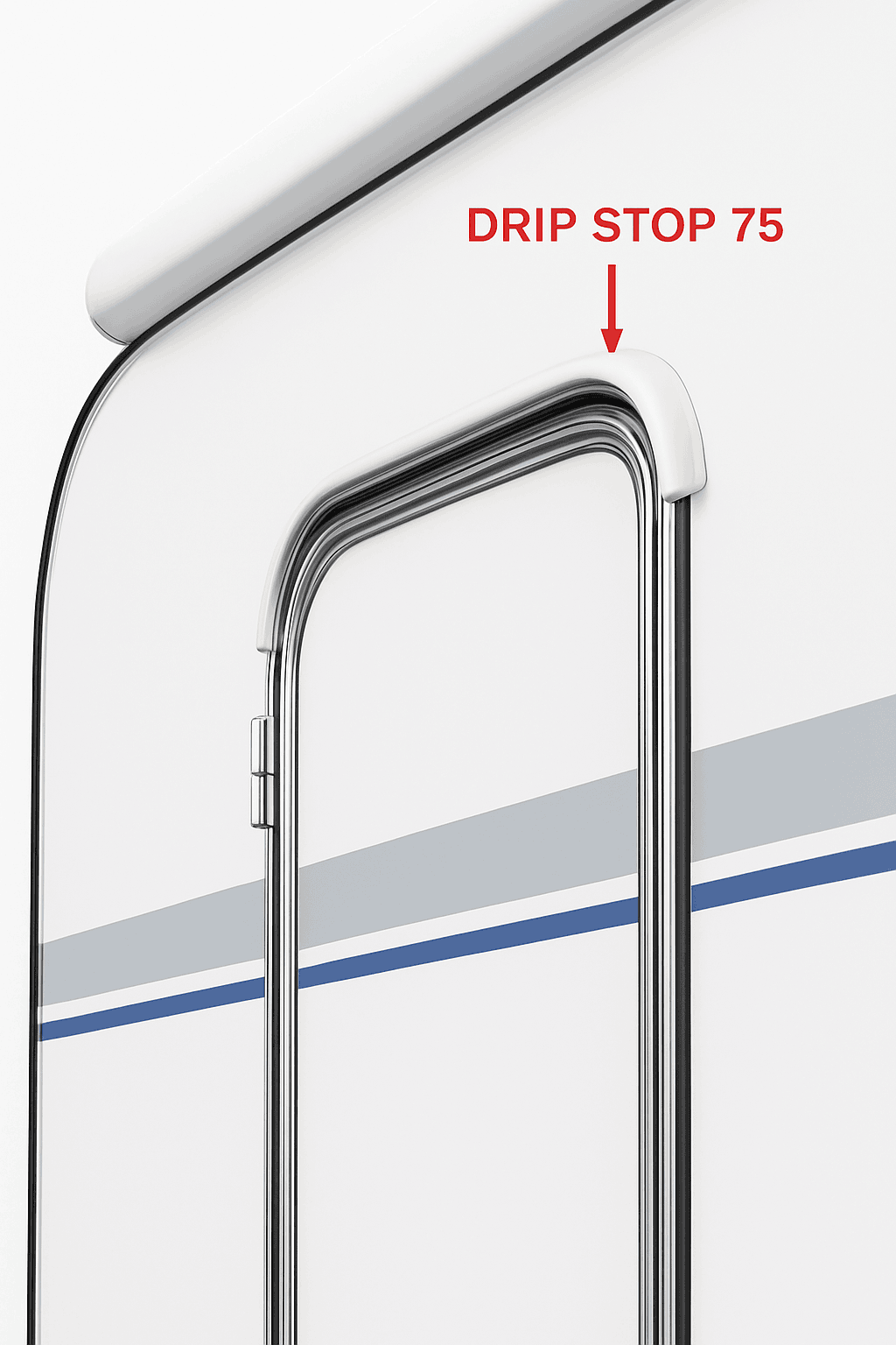 Camper Van Gutter Rain Guard Drip Stop Water Guide Strip-3m