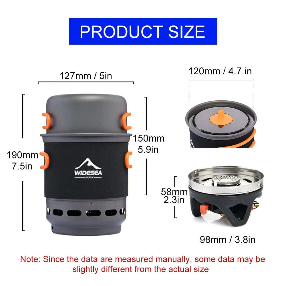 Camping Cooking System with Heat Exchanger-WSJC-002