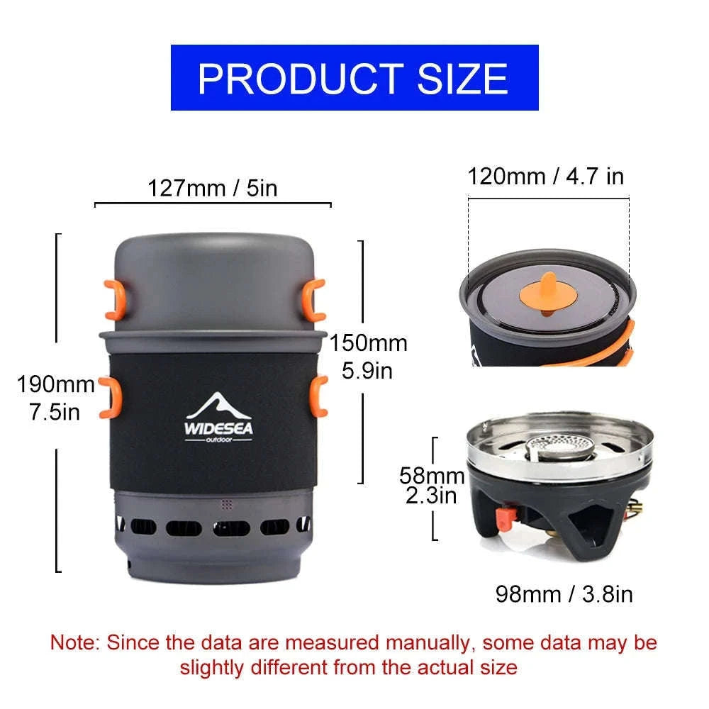 Camping Cooking System with Heat Exchanger-WSJC-002