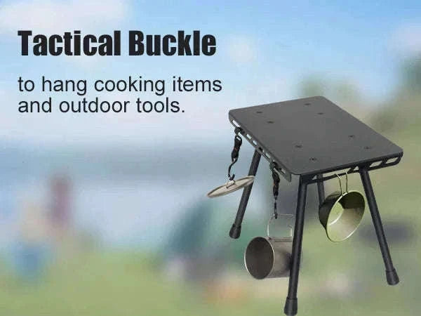Camping Folding Stool with Aluminum Frame and Carrying Bag-Green