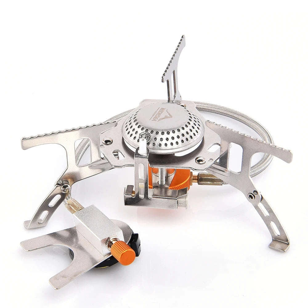 Camping Gas Stove Outdoor Burner with Ignition-with stable support