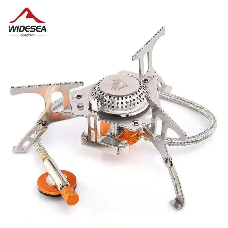 Camping Gas Stove Outdoor Burner with Ignition-with stable support