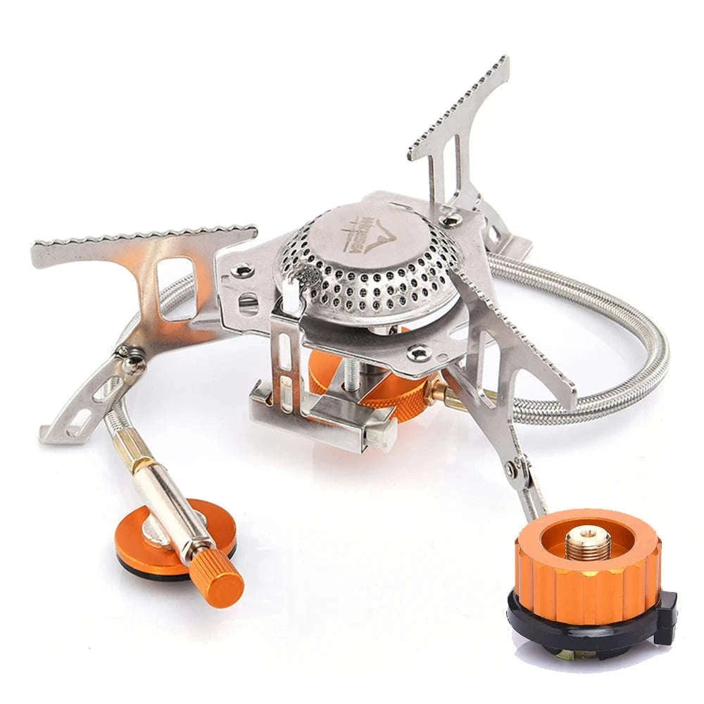 Camping Gas Stove Outdoor Burner with Ignition-with stable support