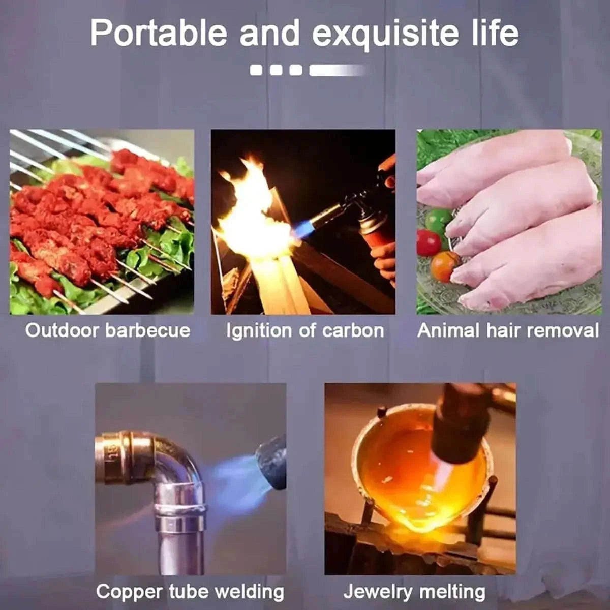 Camping Gas Torch for Outdoor Cooking and Tasks-1PCS