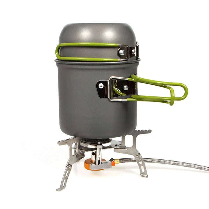 Camping Pot with Non-Stick Surface and Foldable Handle-Pot