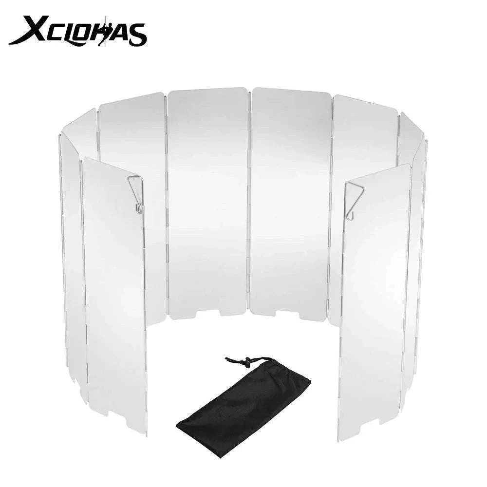 Camping Stove Wind Shield Aluminum Alloy for Stable Outdoor Cooking-8Pcs / CHINA