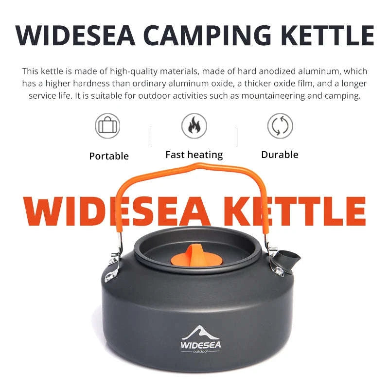 Camping Tableware Outdoor Cookware Set Pots Tourist kettle coffee cup filte Kitchen Equipment Gear Utensils Hiking Picnic Travel-WSC-108 / United States