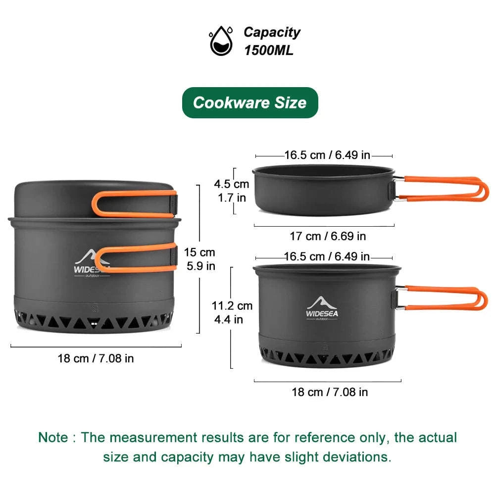 Camping Tableware Outdoor Cookware Set Pots Tourist kettle coffee cup filte Kitchen Equipment Gear Utensils Hiking Picnic Travel-WSC-108 / United States