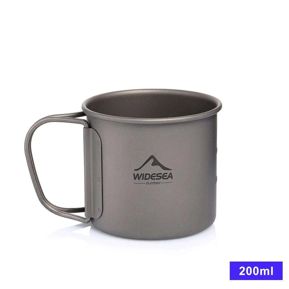 Camping Titanium Mug 0.6L-Titanium Cup 600ML / China Mainland