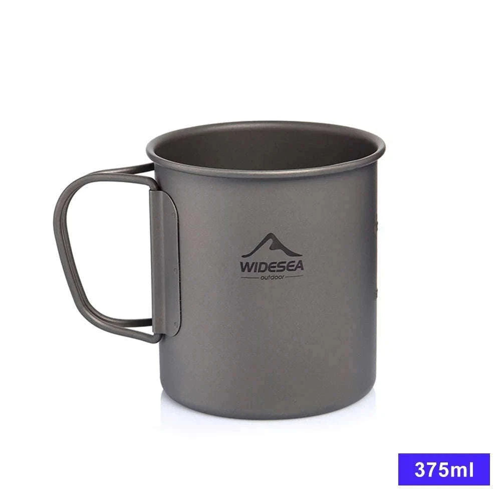 Camping Titanium Mug 0.6L-Titanium Cup 600ML / China Mainland