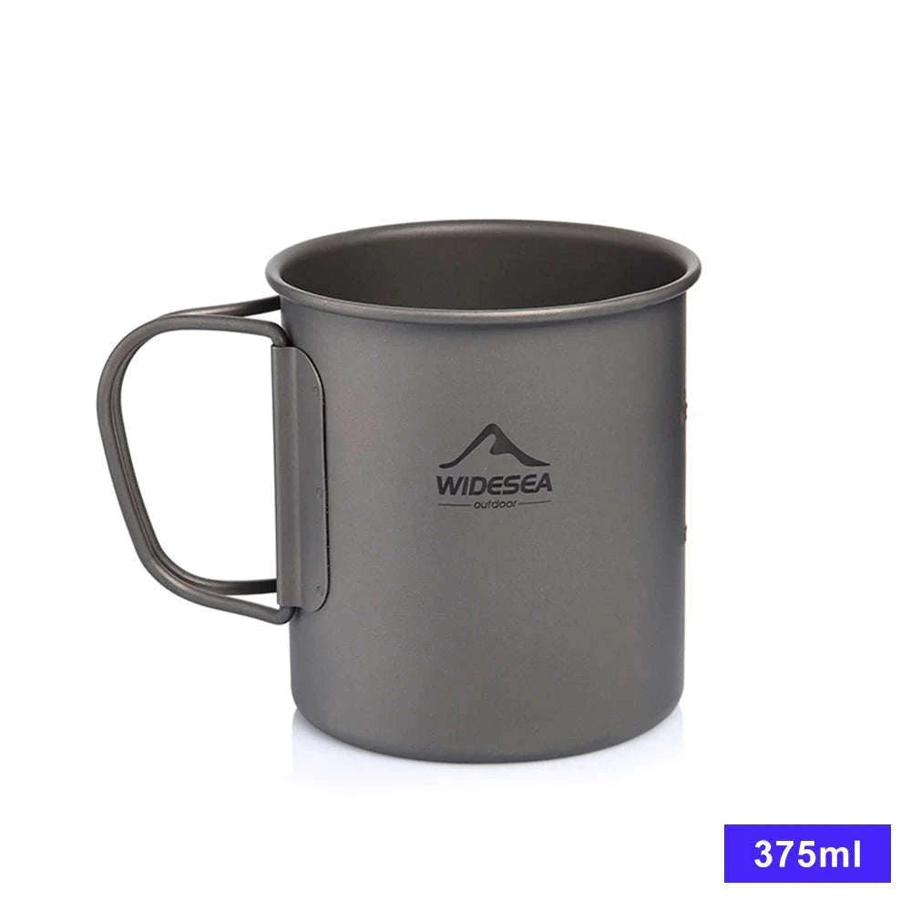 Camping Titanium Mug 0.6L-Titanium Cup 600ML / China Mainland