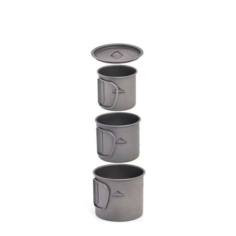 Camping Titanium Mug 0.6L-Titanium Cup 600ML / China Mainland