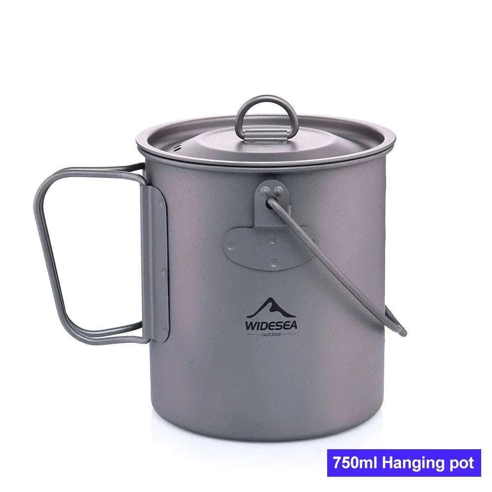 Camping Titanium Mug 0.6L-Titanium Cup 600ML / China Mainland