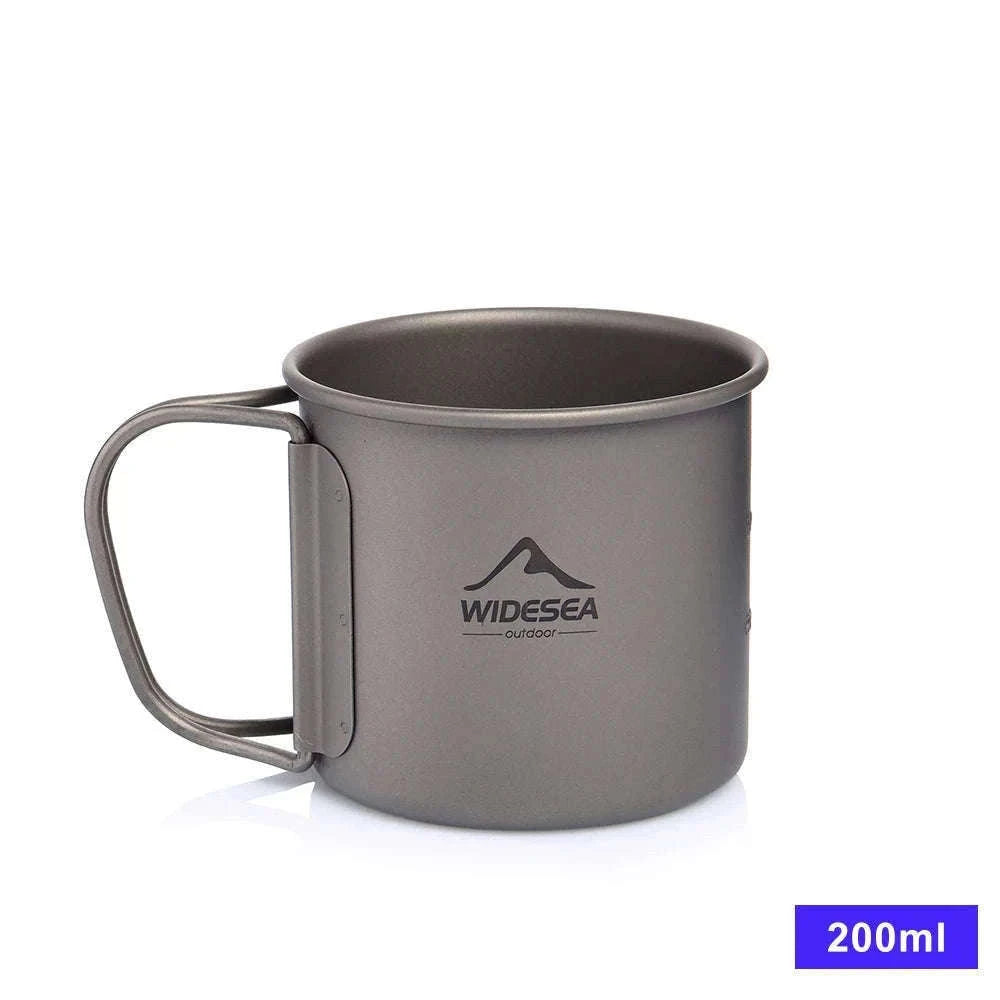 Camping Titanium Mug 0.6L-Titanium Cup 600ML / China Mainland