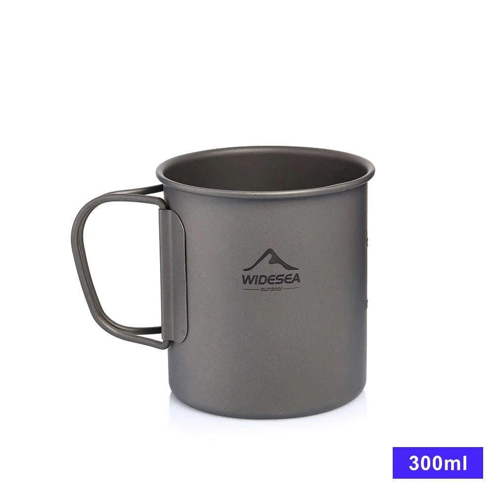 Camping Titanium Mug 0.6L-Titanium Cup 600ML / China Mainland