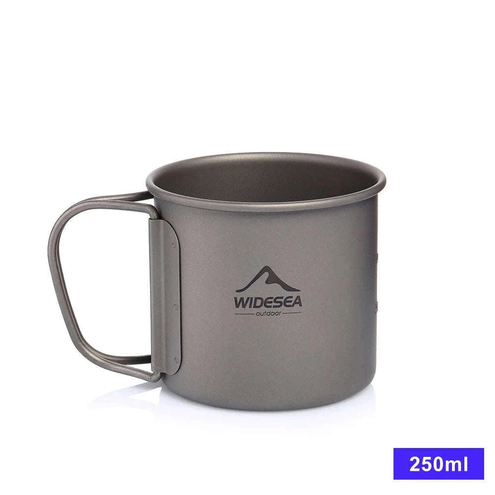 Camping Titanium Mug 0.6L-Titanium Cup 600ML / China Mainland
