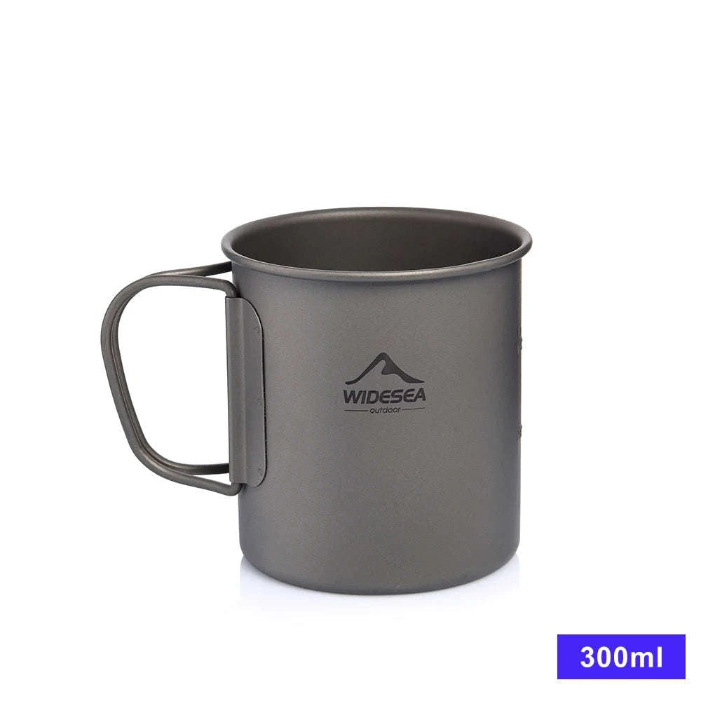 Camping Titanium Mug 0.6L-Titanium Cup 600ML / China Mainland