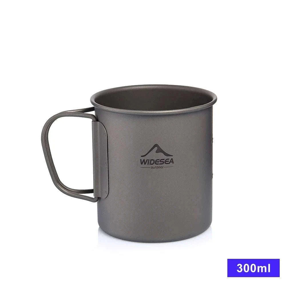 Camping Titanium Mug 0.6L-Titanium Cup 600ML / China Mainland