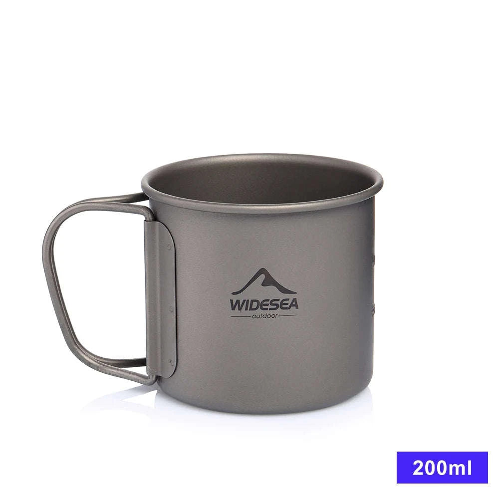 Camping Titanium Mug 0.6L-Titanium Cup 600ML / China Mainland