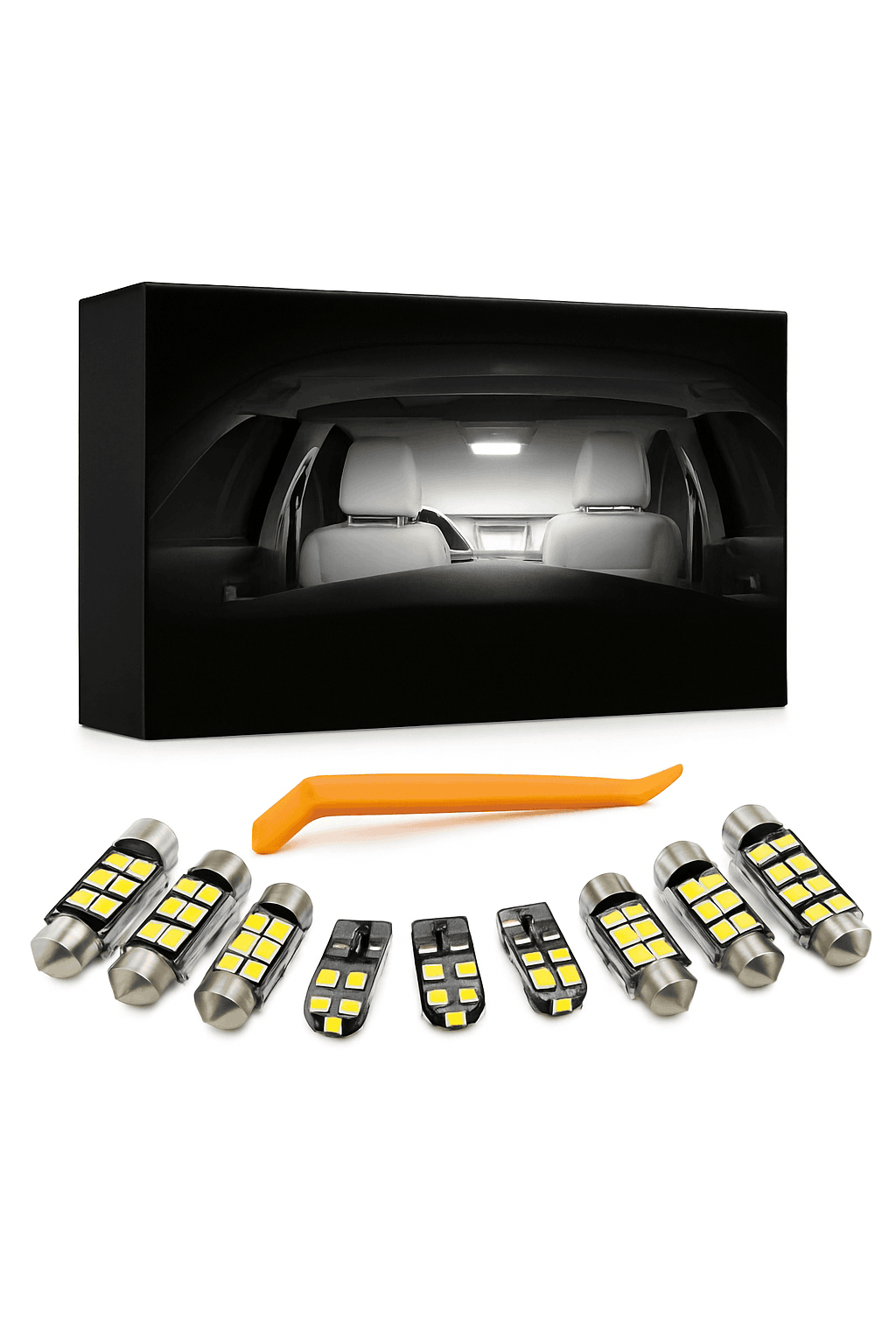 Canbus Interior LED Car Light Kit for Compatible Models-warm white / 407 (04-11) 14PCS